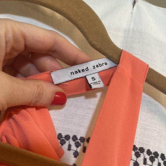 Naked Zebra Ruffle Racerback Tank - Picture 5 of 6